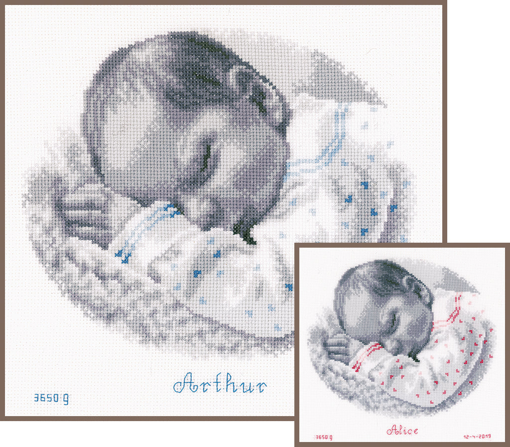 Schlafendes Baby - Vervaco - Kreuzstich-Set PN-0169612
