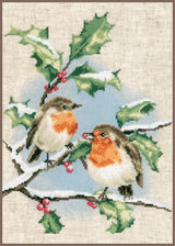 Winter Robins - Vervaco - Cross Stitch Kit PN-0170739