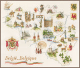 Carte, de, Belgique - Lanarte - Kit de point de croix PN-0173689