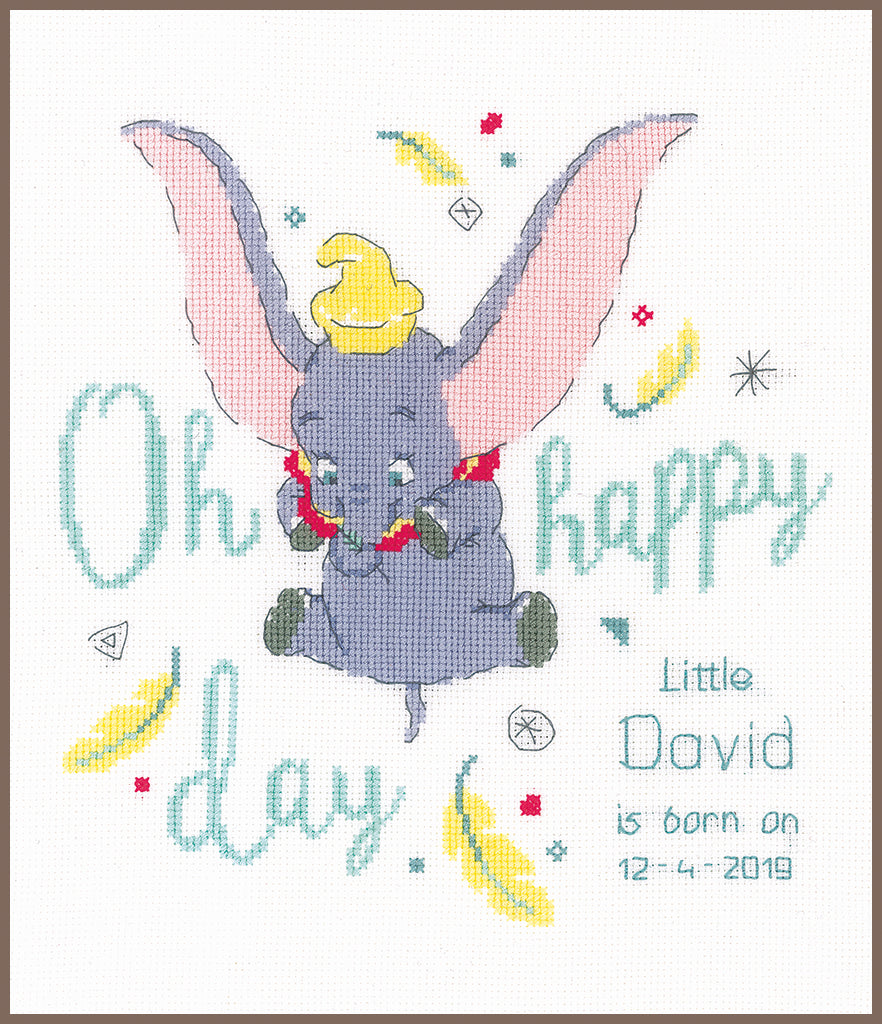 Geburtstag - Dumbo, oh fröhlicher Tag - Vervaco - Kreuzstich-Set PN-0176205