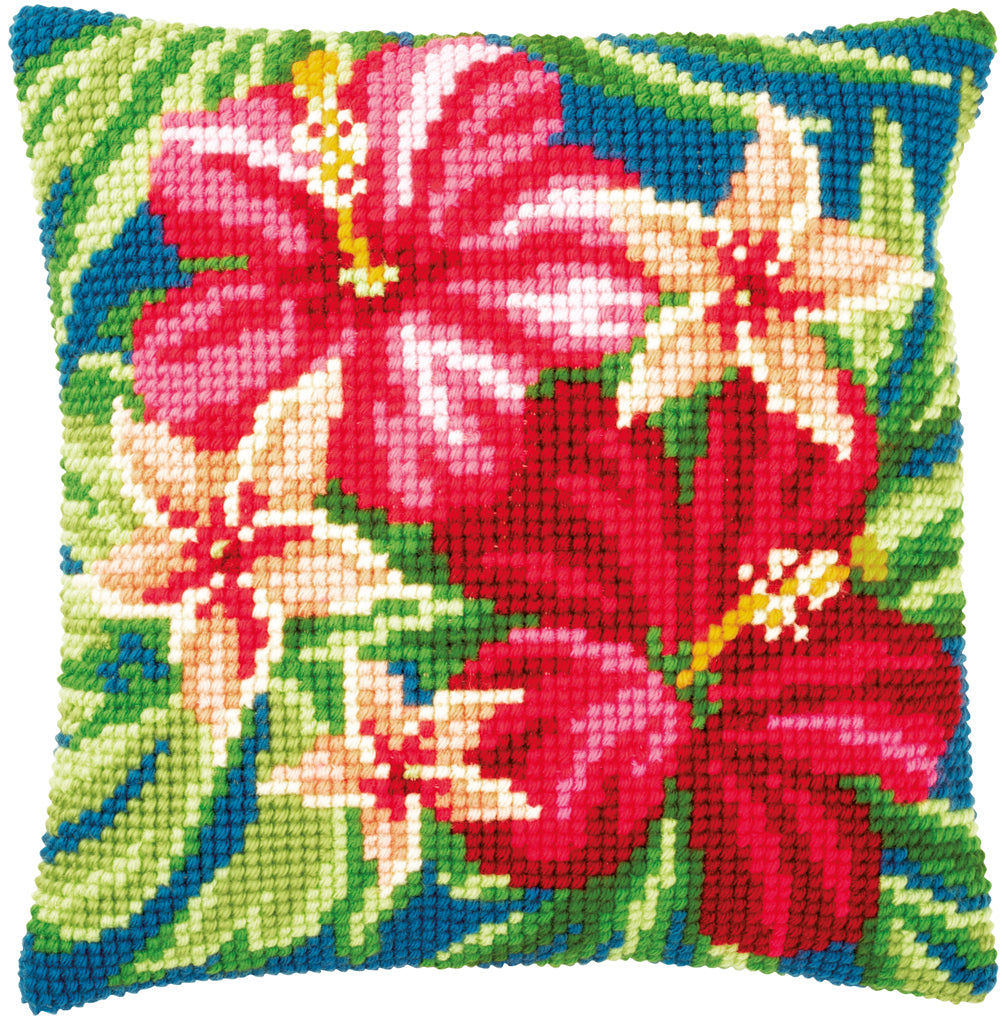 BOTANICAL FLOWERS - Kit to create a pillow - Vervaco