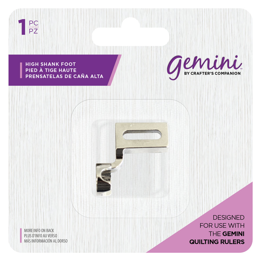 Piedino alto per imbottiture e ricami a movimento libero - Gemini