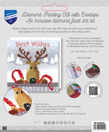 Reindeer Greeting Card - Vervaco - Diamond Point Kit PN-0183276