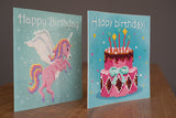 Feliz cumpleaños. Tarjetas de felicitación - Vervaco - Kit Punto Diamante PN-0184513