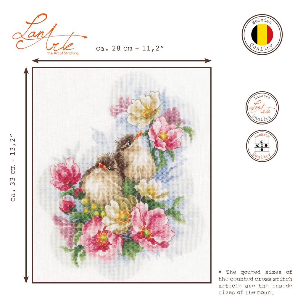 Flower Branch Guardians - Lanarte - Kit de point de croix PN-0185003