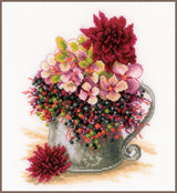 Blush Pink Bouquet - Lanarte - Cross Stitch Kit PN-0185110