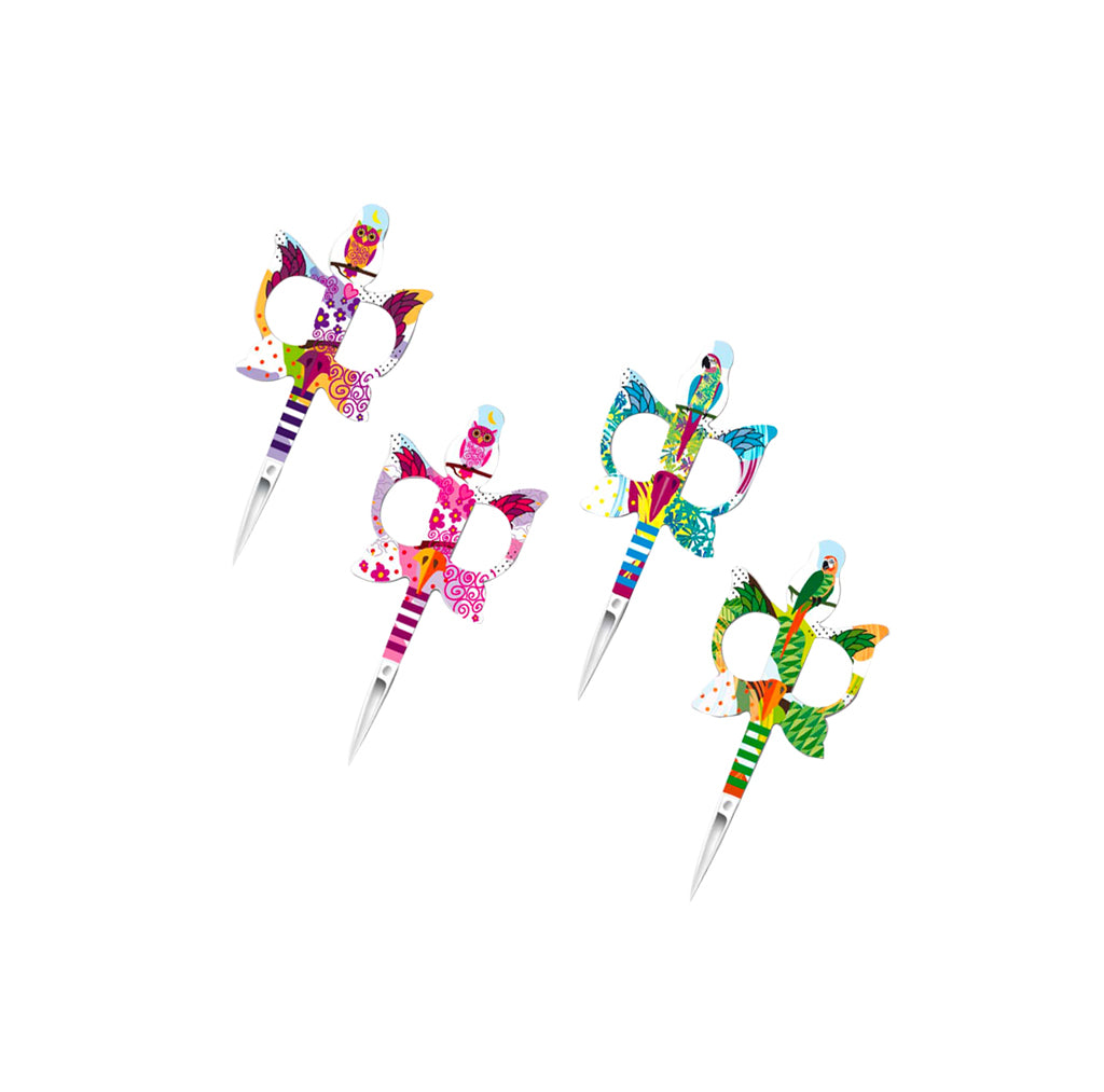 Vista adicional de Tijeras de bordado Bohin 98613/1 – Parrot Edition (Diseños de Loro) 9 cm