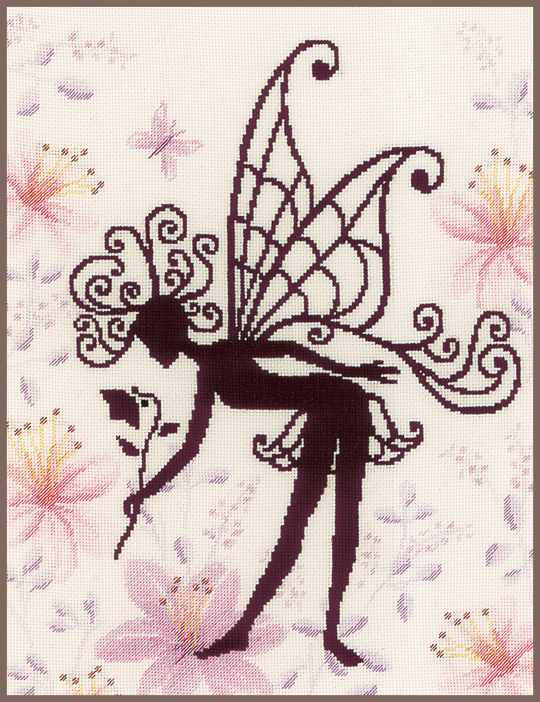 Flower Fairy Silhouette - Lanarte - Cross Stitch Kit PN-0188915