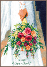 Bouquet de mariée - Vervaco - Kit de point de croix PN-0189338