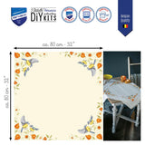 Center table. Chickadees with cape gooseberry - Vervaco - Cross stitch kit