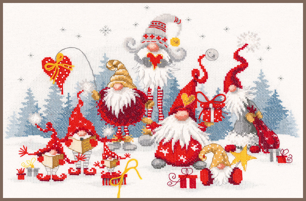 Cross Stitch Kit "Christmas Gathering" - Vervaco PN-0195759