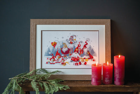 Cross Stitch Kit "Christmas Gathering" - Vervaco PN-0195759
