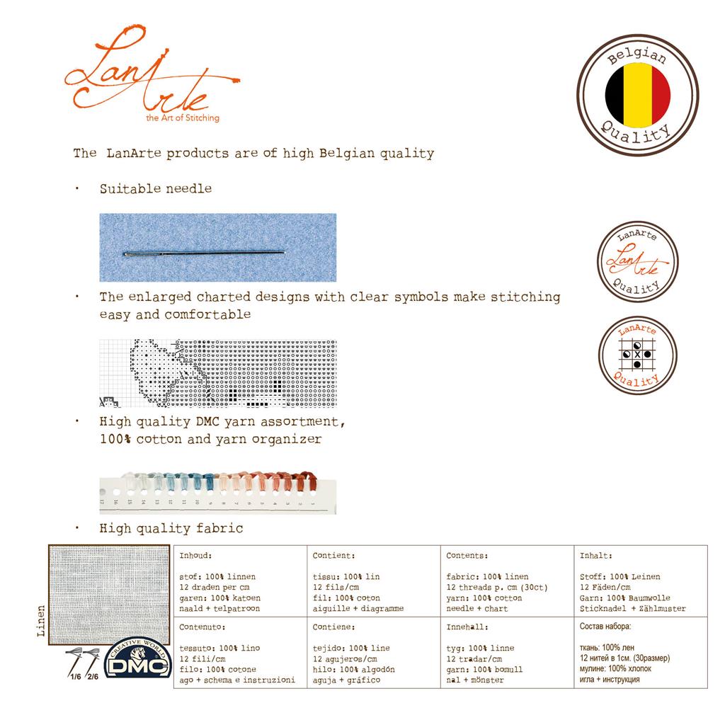 Traditional Reminiscence - Lanarte - Cross stitch kit PN-0196746