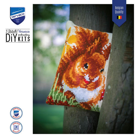 Squirrel in autumn - Kit to create a pillow - Vervaco PN-0197334