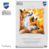 Foxes in autumn - Kit to create a pillow - Vervaco PN-0198004