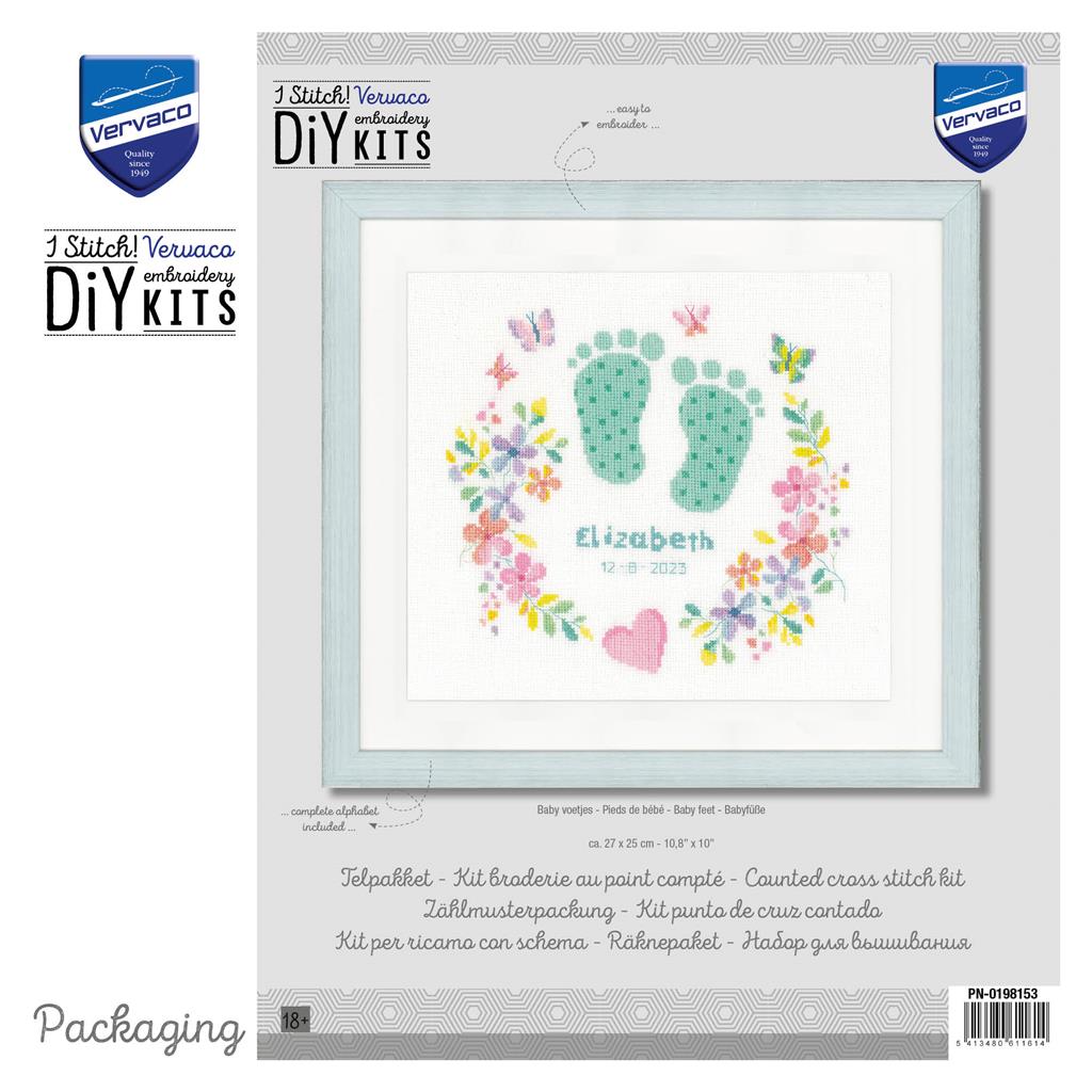 Baby Feet - Vervaco - Cross Stitch Kit PN-0198153