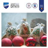 Vervaco Winter Motifs Potpourri Bag Embroidery Kit - Set of 3