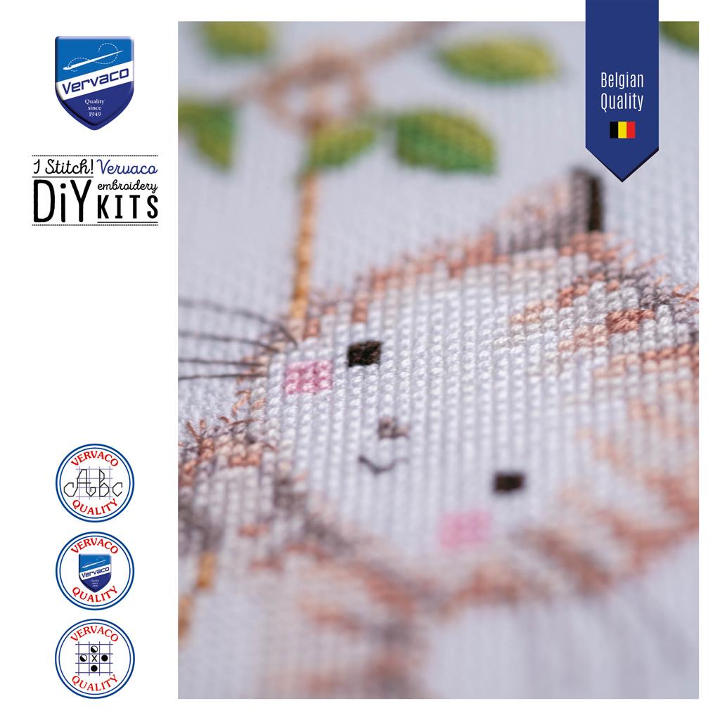 Cheeky kitten - Vervaco - Cross stitch kit PN-0199072