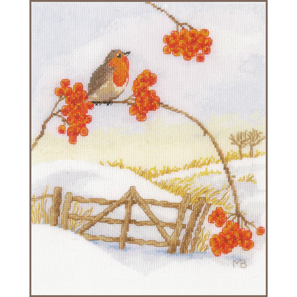 Cross Stitch Kit "Winter Landscape" - Lanarte 