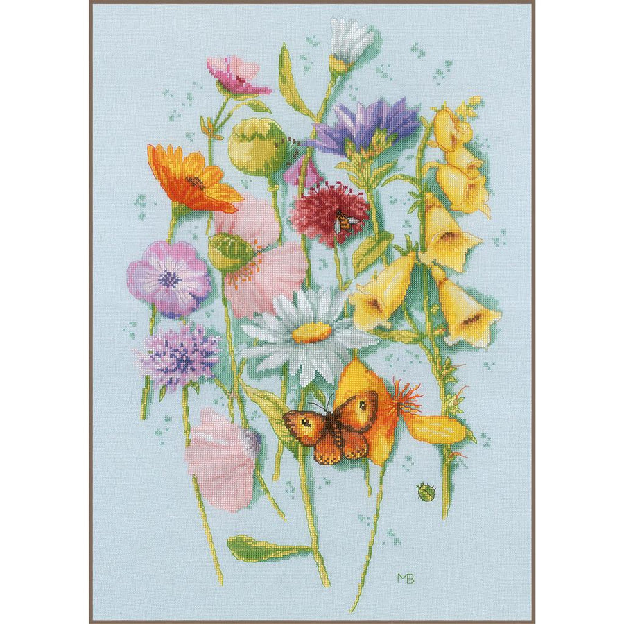 Eine Blume von jeder Art - Lanarte Kreuzstich-Set PN-0200466