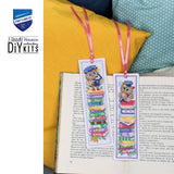 Vervaco Búhos sobre Libros – Kit de Punto de Cruz para 2 Marcapáginas 6 × 20 cm