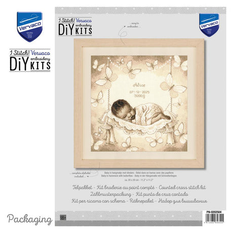 Baby in hammock - Vervaco - Kit de punto de cruz PN-0202504