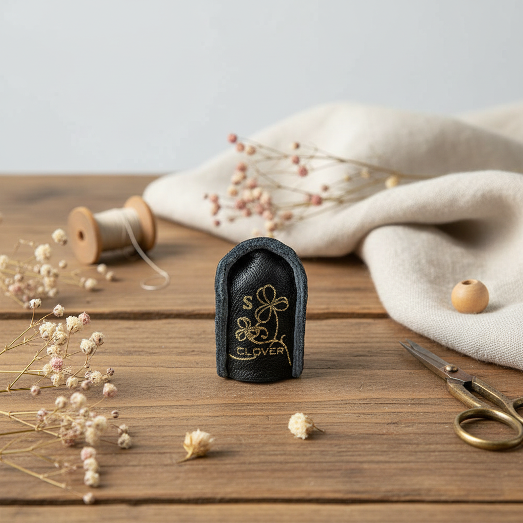 Dedal de Cuero - Clover: Comodidad y Estilo para la Costura