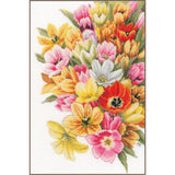 Kit au point de croix "Abritez-moi dans les tulipes" - Lanarte