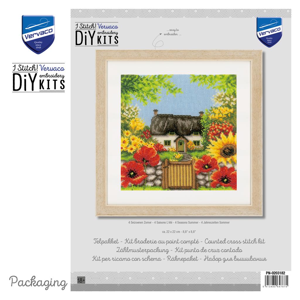 Vervaco "Summer of the 4 Seasons" Counted Cross Stitch Kit