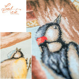 Kit de Punto de Cruz "Encuentro Vecinal" - Lanarte