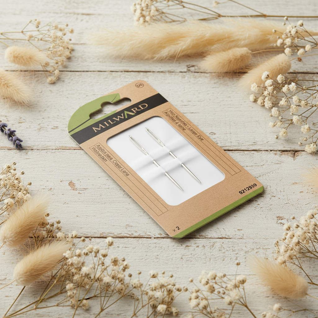 Paquet de 2 aiguilles à laine métallique Milward