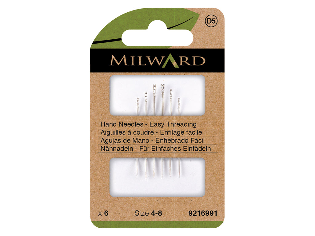 Vista adicional de Agujas de coser Milward 9216991 – Agujas de Mano con Enhebrado Fácil No. 4-8