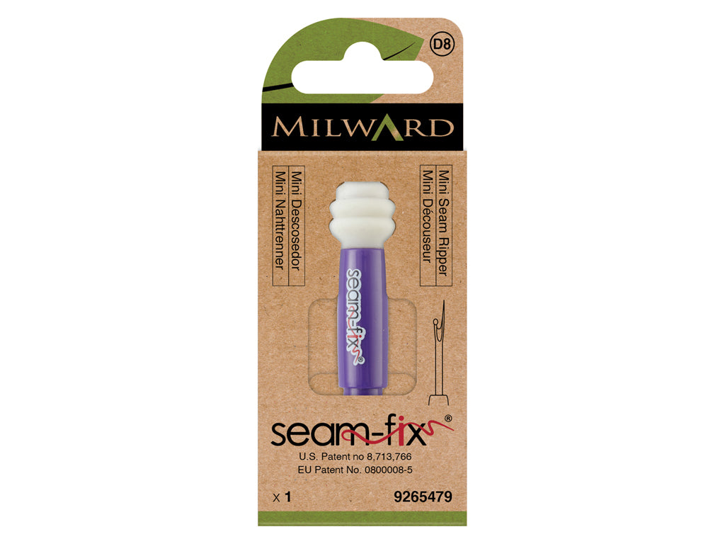 Mini Descosedor Seam-Fix de Milward 9265479 - Violeta con Tapa Blanca