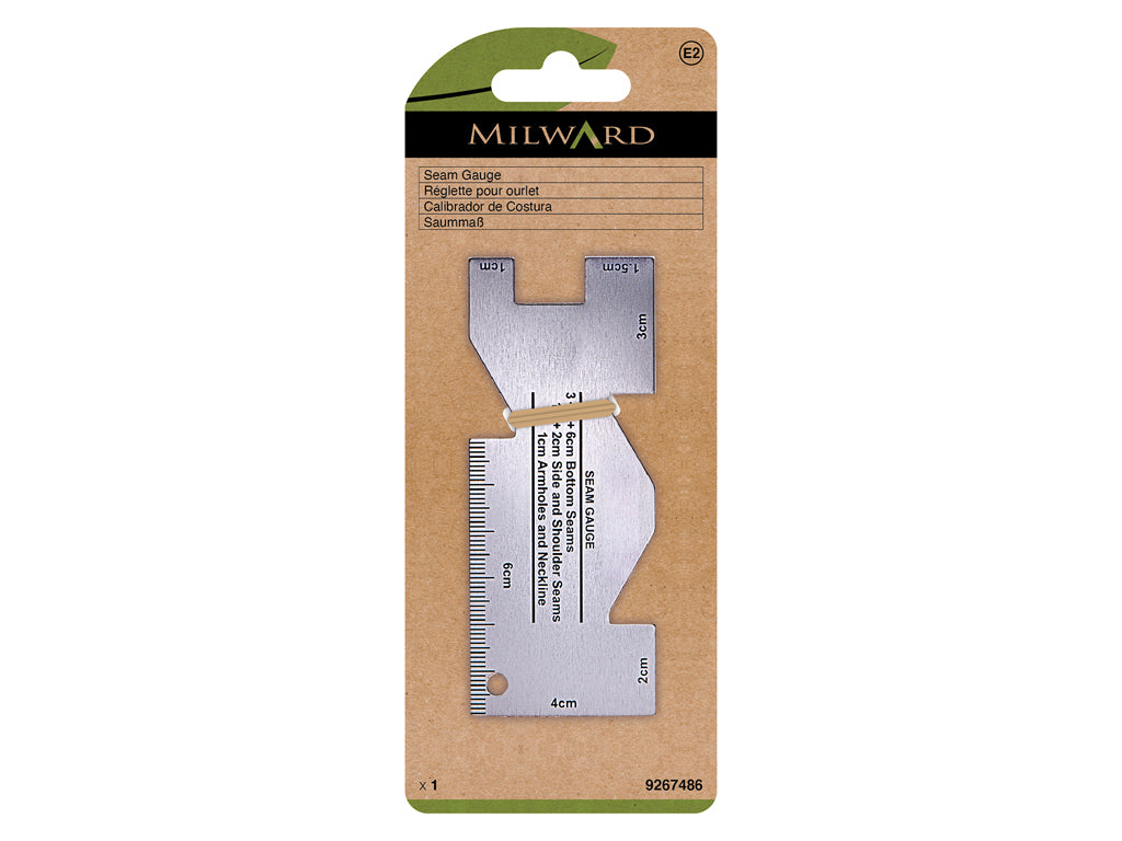 Milward 9267486 Jauge de couture en aluminium – Outil de mesure multi-mesures