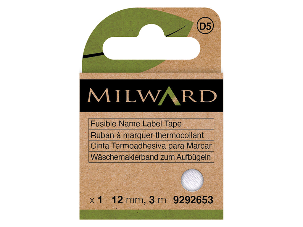 Ruban d'étiquetage thermocollant pour vêtements Milward