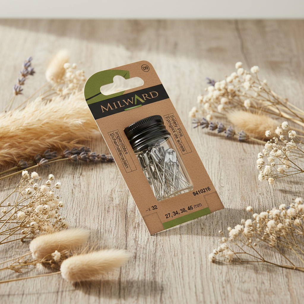 Assortiment de 32 épingles de sûreté Milward 27-46 mm