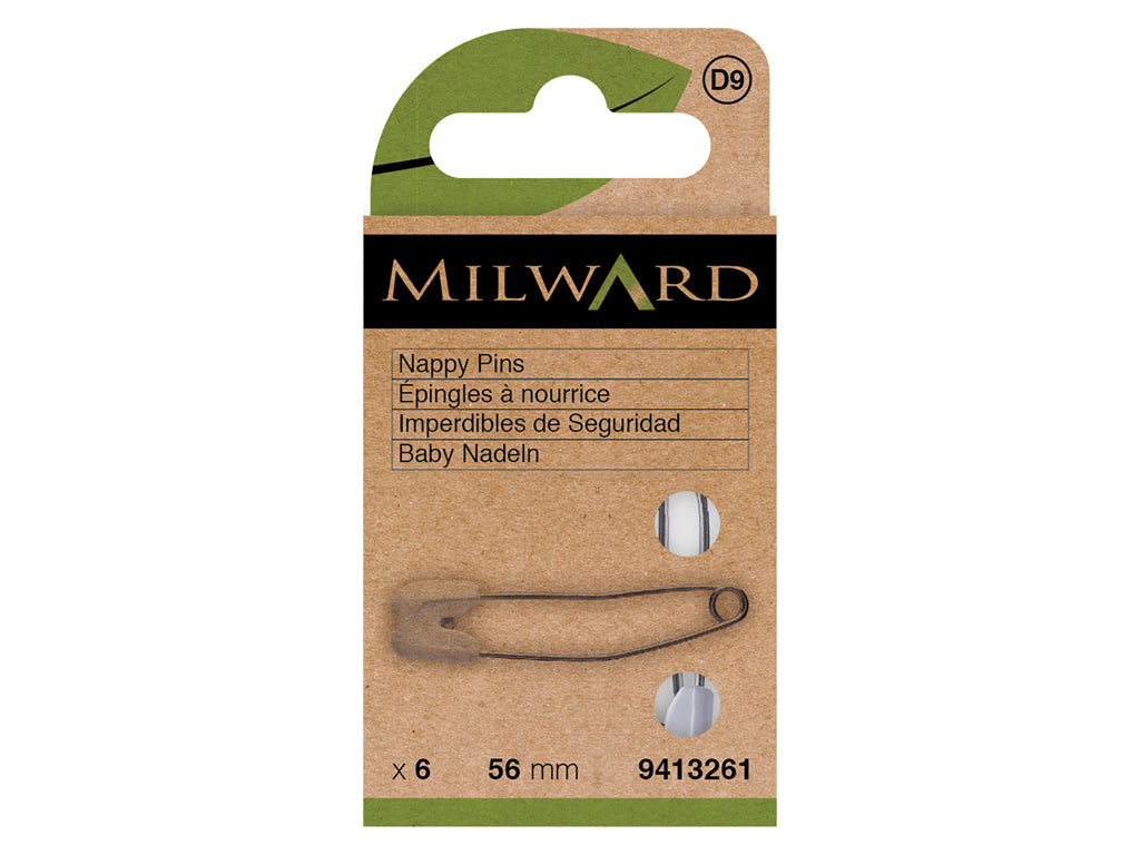 Vista adicional de Imperdibles Milward 9413261 – Pack de 6 de Seguridad para Bebé 56 mm