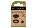 Pack de 15 Oeillets de Rechange Milward Noirs - 10,5 mm