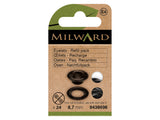 Pack de 24 Oeillets de Rechange Milward Noirs - 8,7 mm