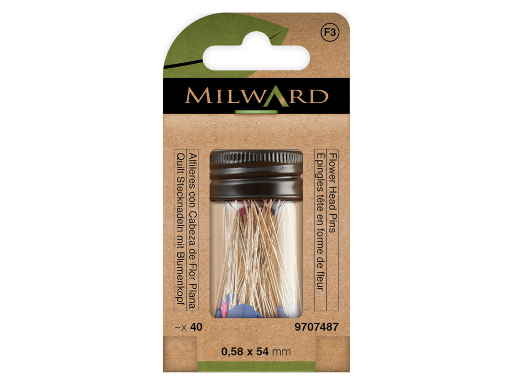 Milward: 54mm Flower Head Pins