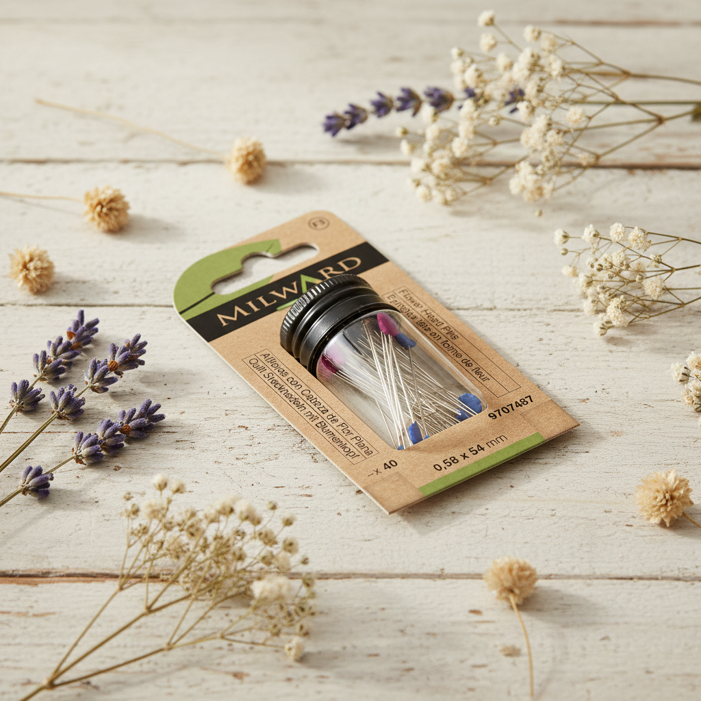 Vista adicional de Alfileres Milward 9707487 – : con Cabeza de Flor 0,58x54 mm