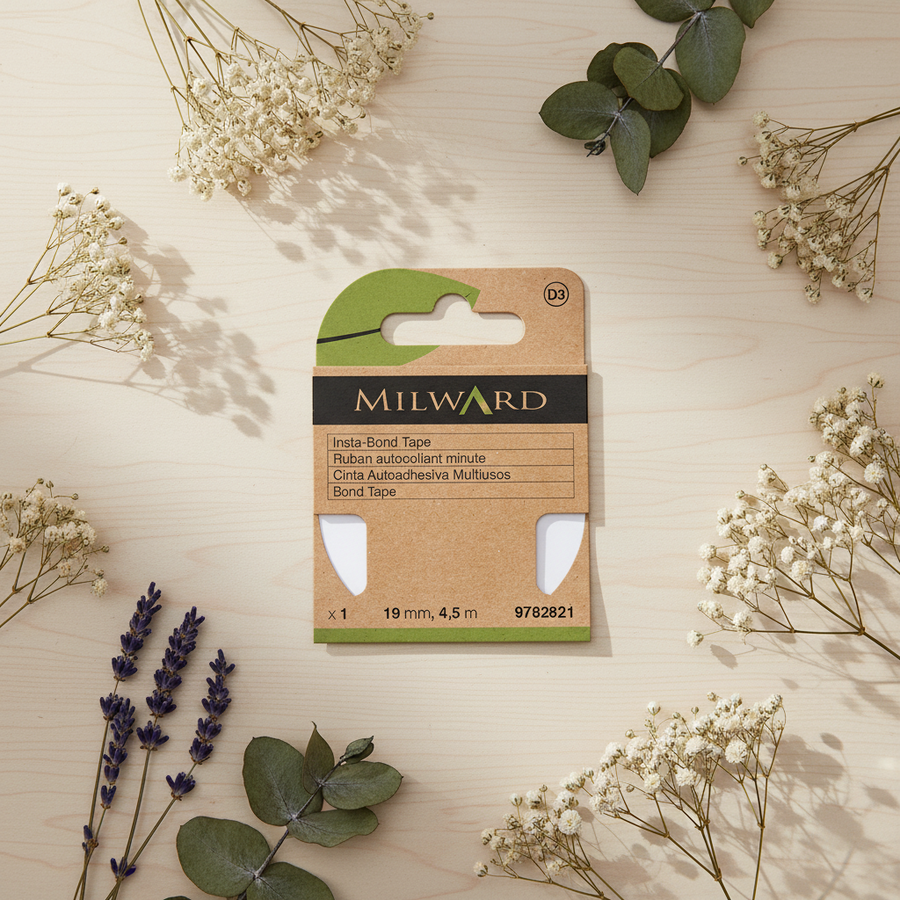 Cinta adhesiva textil Milward 9782821 – Cinta Autoadhesiva Multiusos 19 mm