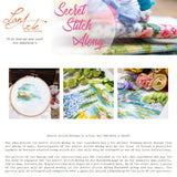 Lanarte Cross Stitch Kit By the Water Lily Pond with water lily pond