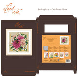 Cross Stitch Kit "Pink Silk Dahlia" - Lanarte