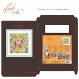 LanArte Romance Floración – Kit de Punto de Cruz Contado 18 × 18 cm