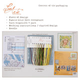 LanArte Romance Floración – Kit de Punto de Cruz Contado 18 × 18 cm