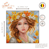 LanArte PN-0213472 Romance Cosecha – Kit de Punto de Cruz Contado 18 x 18 cm