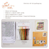 Kit de punto de cruz Lanarte A Beartastic Holiday con osos de vacaciones