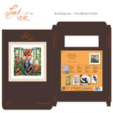 Kit de punto de cruz Lanarte Florian the Fox con zorro jardinero