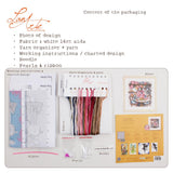 Kit de point de croix Lanarte A Micey Sweet Cupcake avec petites souris pâtissières